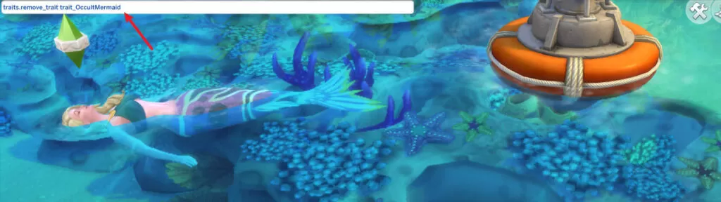 jak przestac być syreną the sims 4 kod