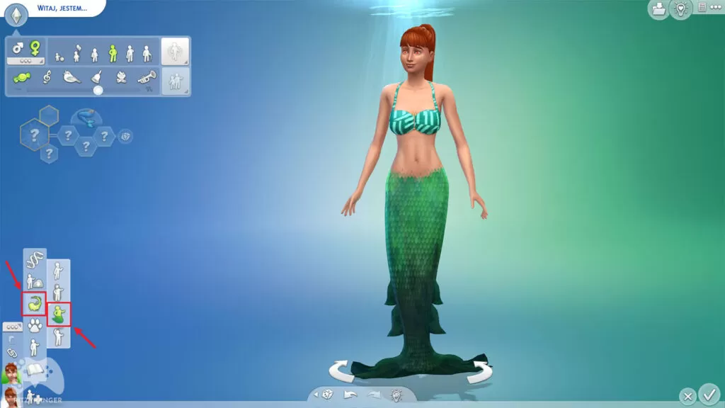 jak zostać syreną the sims 4