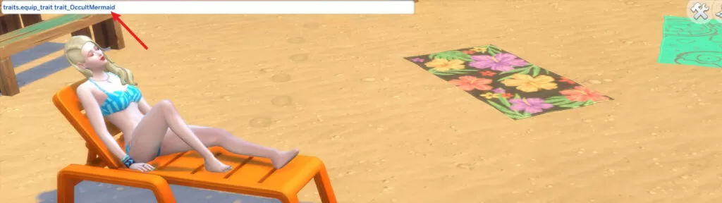 kod na bycie syreną the sims 4