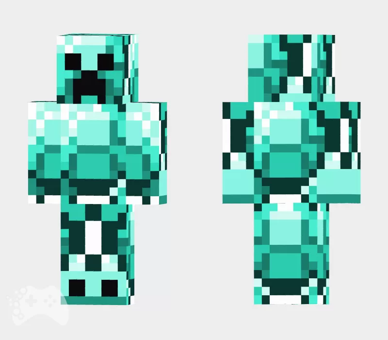 najpopularniejsze skiny Minecraft diamentowy creeper