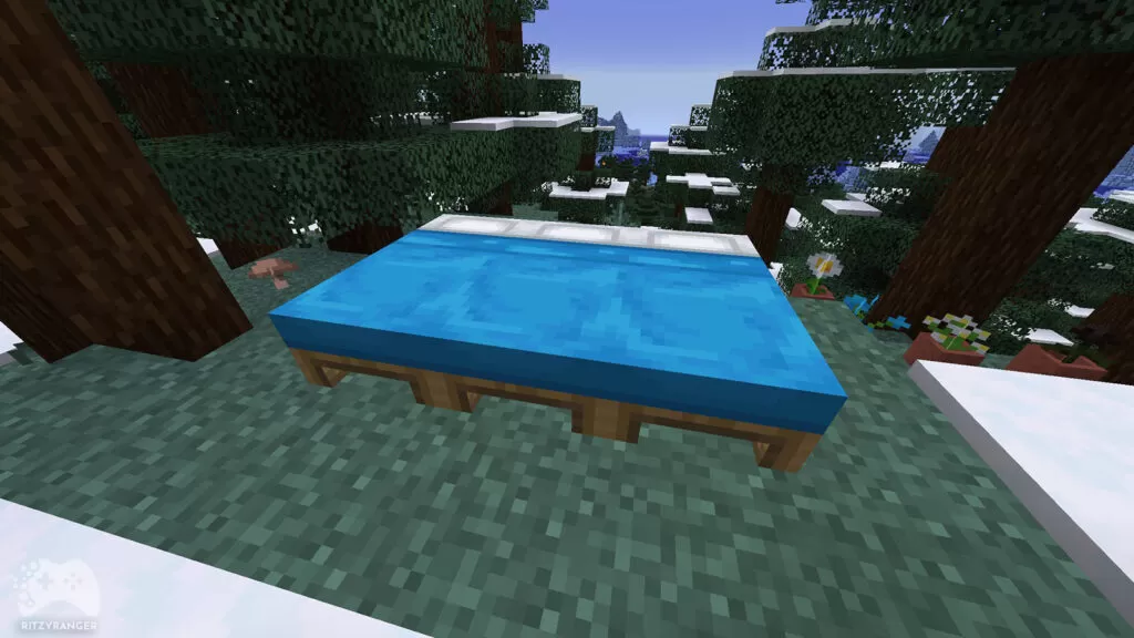 łóżko w minecrafcie