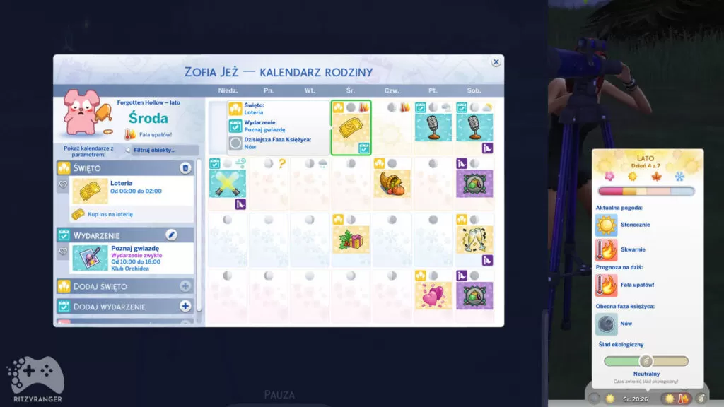Fazy księżyca aktualizacja The Sims 4 czerwiec 2022