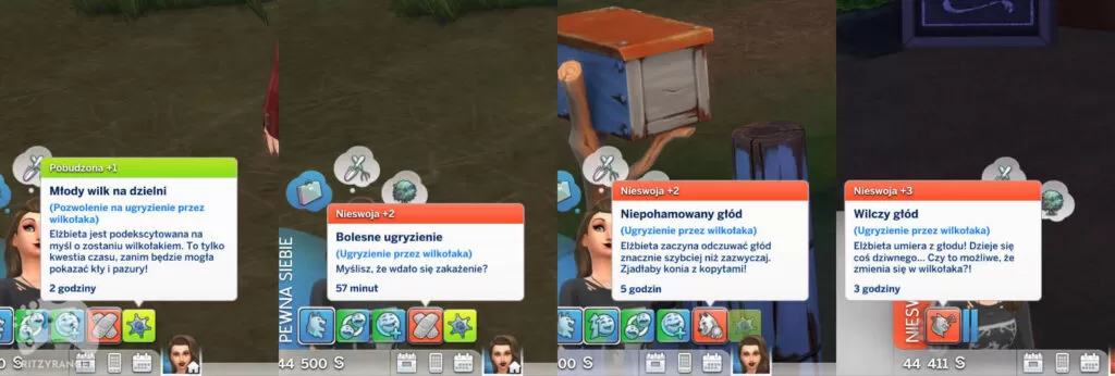 Przemiana w wilkołaka the sims 4