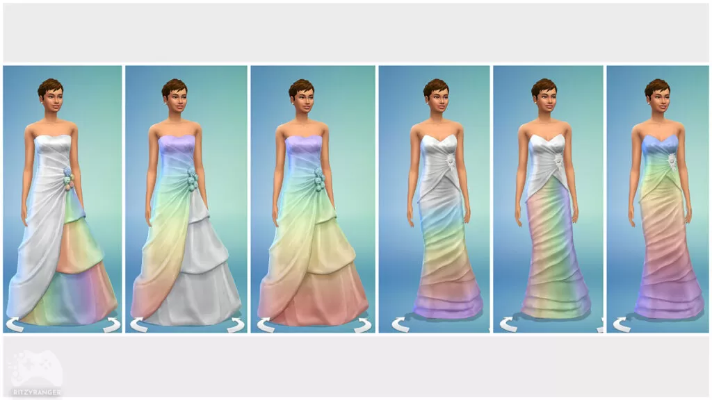 tęczowe sukienki aktualizacja The Sims 4 czerwiec 2022
