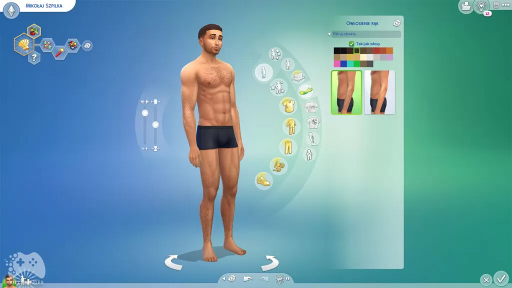 Owłosienie ciała aktualizacja the sims 4 lipiec 2022