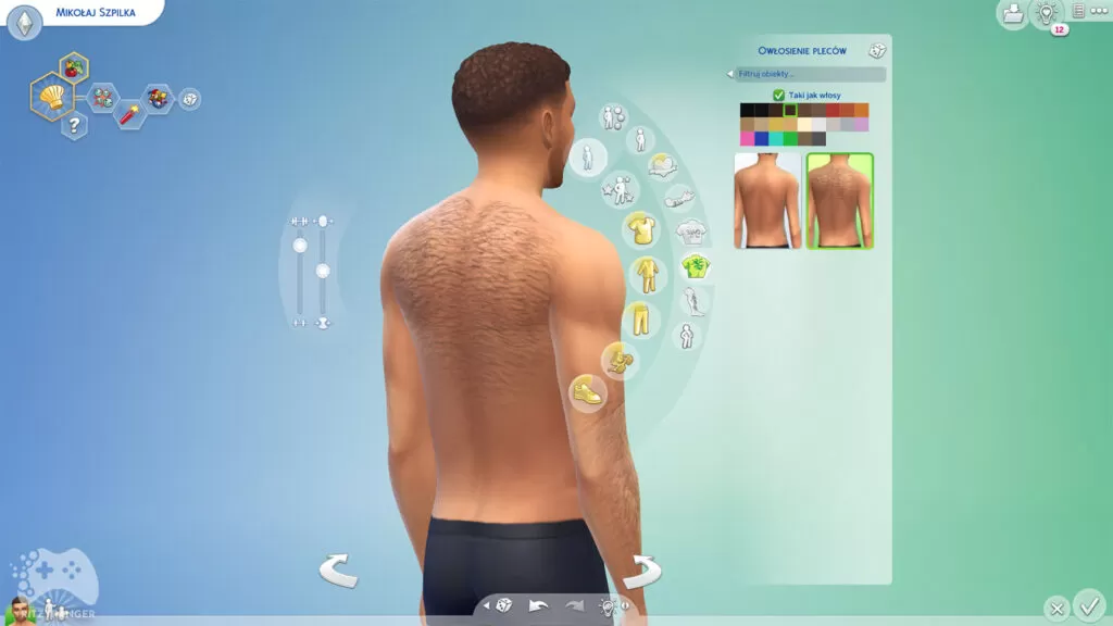 Włosy na ciele aktualizacja the sims 4 lipiec 2022