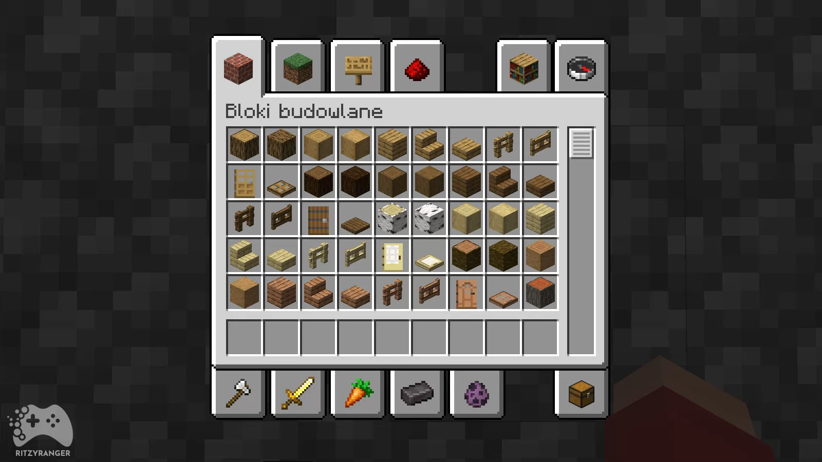 Bloki budowlane Minecraft Snapshot 22w42a