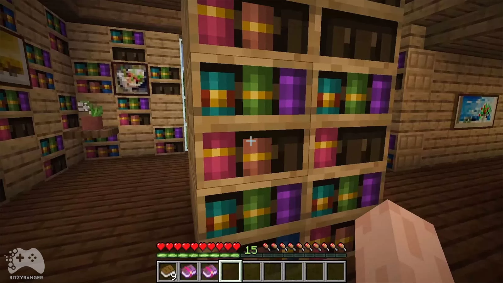 Rzeźbione półki Minecraft 1.20