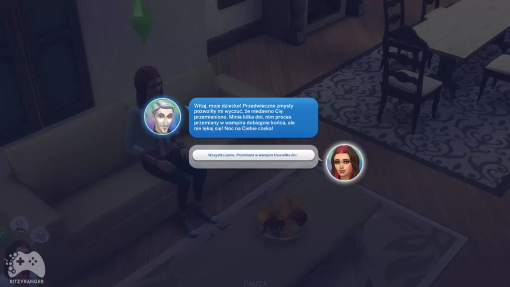wampiry w the sims 4 zamiana