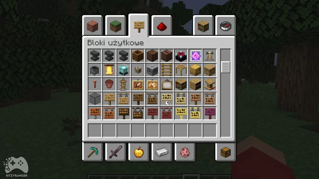 Bloki użytkowe Minecraft 1.20 Snapshot 22w44a