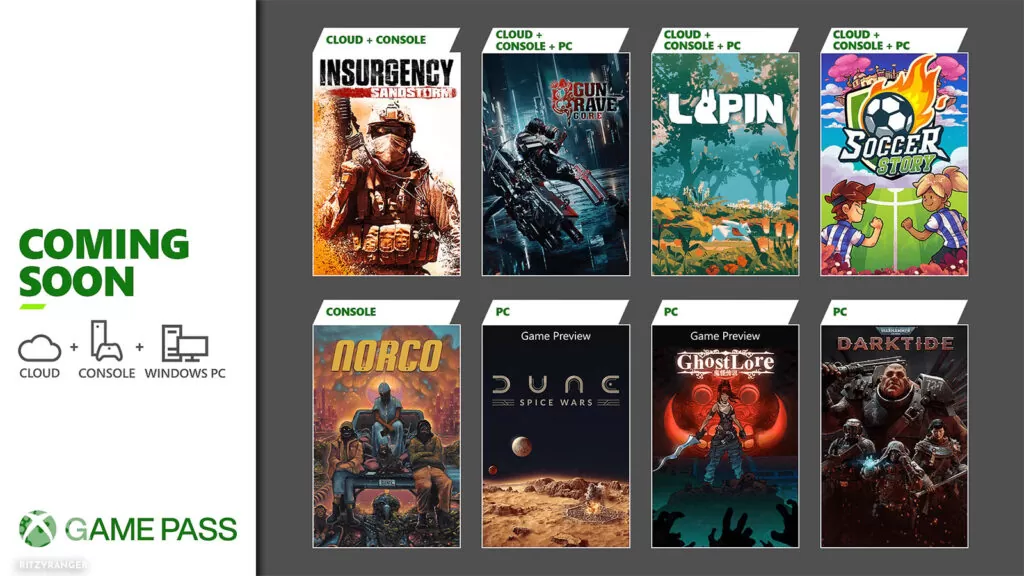 Lista gier Xbox Game Pass listopad 2022