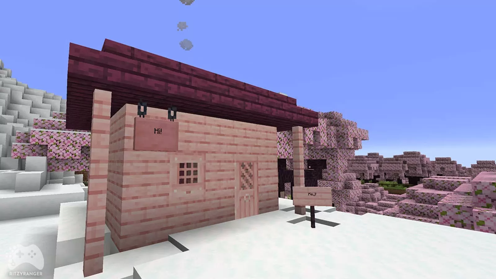 Różowe deski Minecraft 1.20