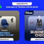 nowe kolekcje do the sims 4 biznesowy sznyt i wysmakowany salon