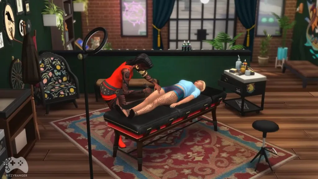 robienie tatuaży the sims 4 dochodowe hobby