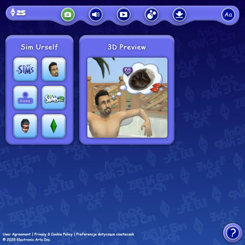 sim urself oficjalna strona the sims 1 i the sims 2