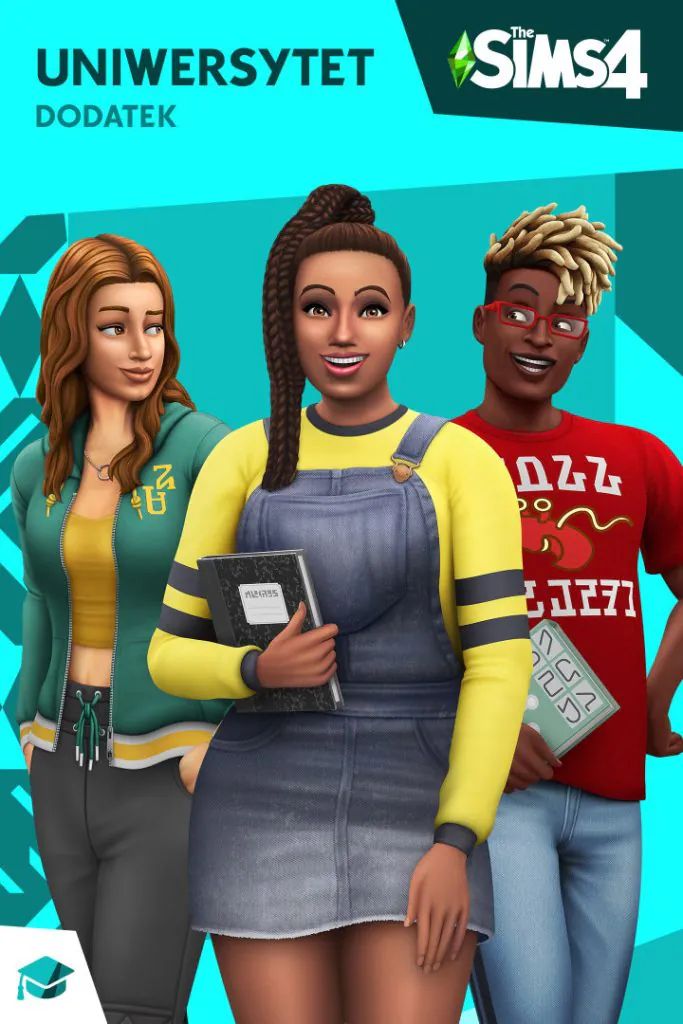 the sims 4 uniwersytet okładka