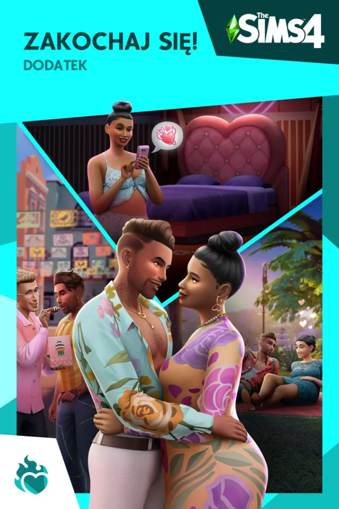 the sims 4 zakochaj się okładka