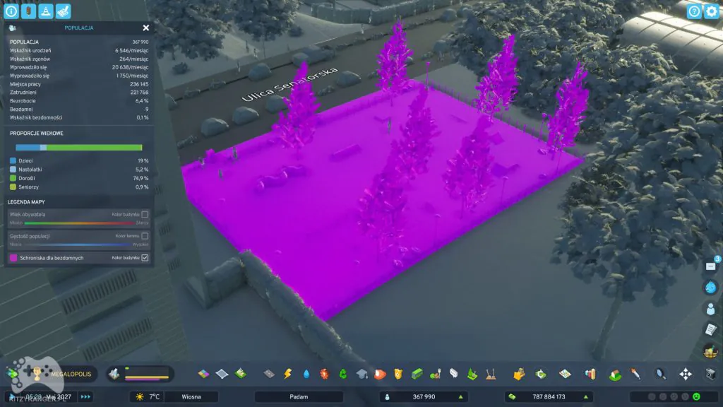Cities: Skylines II – informacje o bezdomności