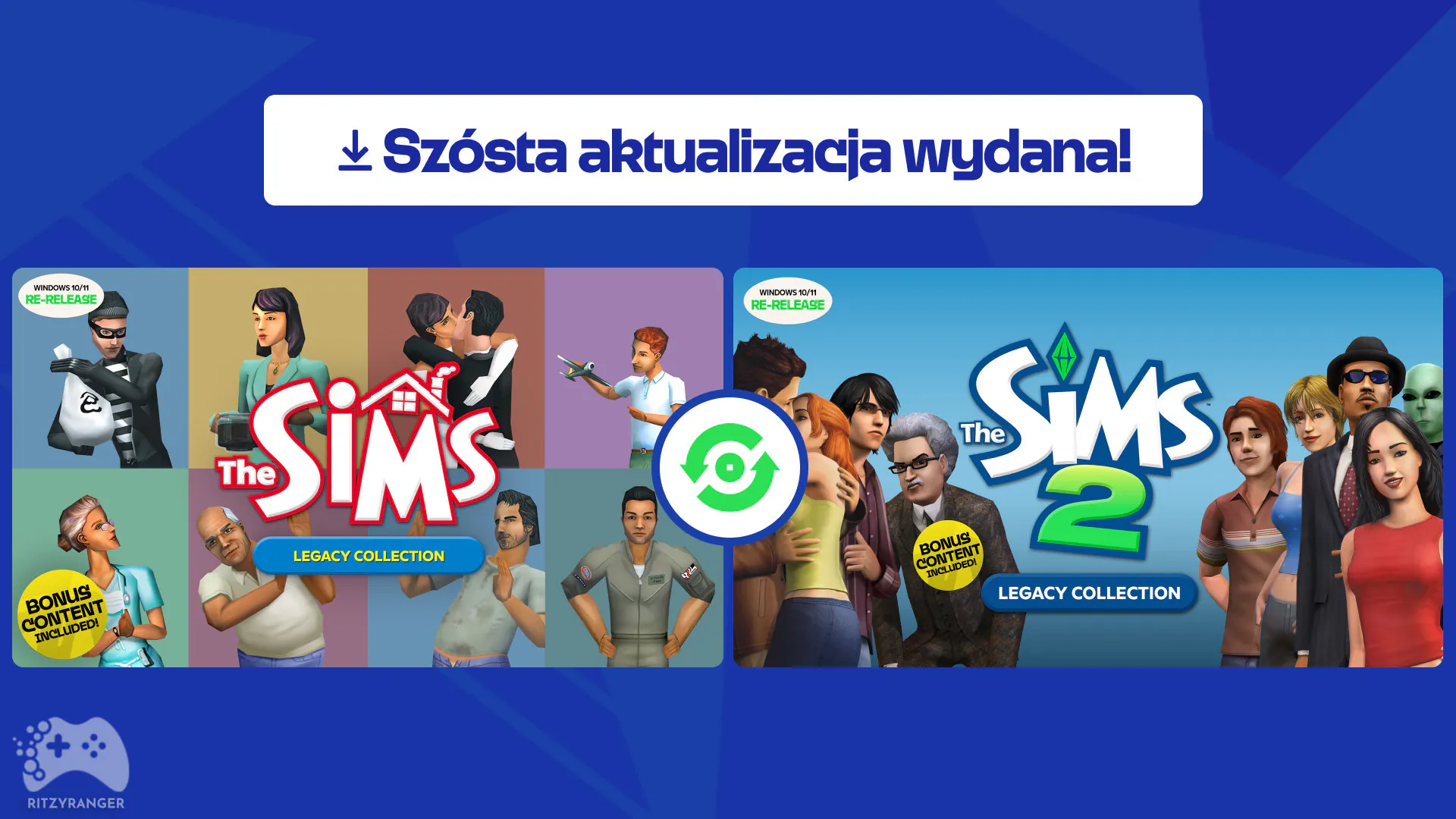 szósta aktualizacja kolekcji tradycyjnych the sims 1 i the sims 2 lista poprawek i zmian