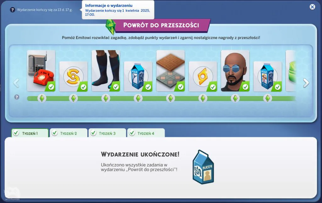 wydarzenie the sims 4 powrót do przeszłości nowy termin