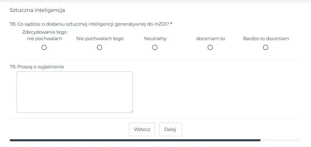 pytanie o sztuczną inteligencję w inzoi