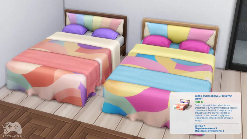 the sims 4 łóżko dwuosobowe przypływ dumy