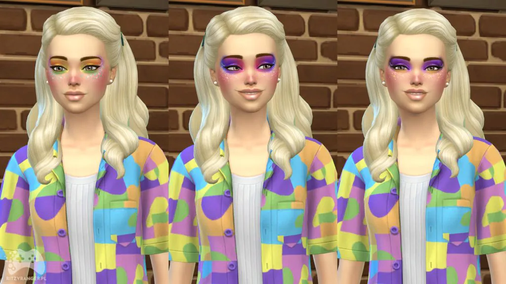 the sims 4 wielokolorowe cienie do powiek